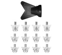 YCHUCH 12pcs Leggero Scarpe Da Calcio Vite In Spikes Durabilità Resistente Alla corrosione Tacchetti In Metallo Per Scarpe Antiscivolo Erba Borchie