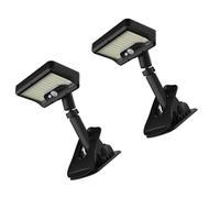 YCHUCH 2Pieces Energia Solare Morsetto Luci Esterna Ricaricabile 3 Modalità ABS+PS Texture Adatto Per Il Campeggio Giardino Decorare Luci Solari