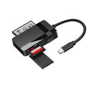 YCHUCH 4 in 1 USB3.0 Adattatori multipli del lettore di schede per schede TF MS di progettazione di trasferimento dati ad alta velocità ABS/lettore di schede del metallo