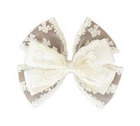 YCHUCH Accessori per capelli, 1 pz/1 paio tinta unita nastro fiocco clip per capelli dolce donna forcina per ragazza lungo bowknot fermagli per capelli trecce clip