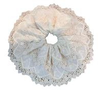 YCHUCH Accessori per capelli, DoubleLayer Pizzo Scrunchies Spessore Updos Oversize Scrunchy Elegante Corda Dei Capelli Scrunchy Donne Coda di Cavallo Titolare