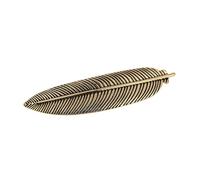 YCHUCH Accessori per capelli, Fermaglio per capelli a forma di foglia vintage per donne Fermagli per capelli alla moda per frangia laterale a foglia metallica strumento per lo styling dei capelli