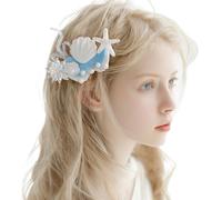 YCHUCH Accessori per capelli, in resina e conchiglia, forcina per ragazze, spiaggia, vacanze, campeggio, fotografia, mollette, forcine da viaggio
