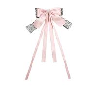 YCHUCH Accessori per capelli, pizzo a forma di fiocco, forcine per capelli da sposa, fiocco a molla, clip per capelli da sposa per coda di cavallo clip per capelli da donna