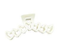 YCHUCH Accessori per capelli, scava fuori a forma di cuore artiglio per capelli donna cura della pelle campeggio coda di cavallo clip mascella multi funzionale lavaggio viso artiglio dei capelli