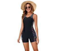 YCHUCH Costume da bagno da donna con pantaloncini corti senza maniche Rashguard Atleta Training Costume da bagno ad asciugatura rapida Surf Costumi da bagno