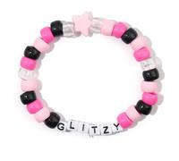 YCHUCH Creativo Lettera Bead Braccialetto Con/senza Ciondolo Dettaglio Acrilico Design Da Polso Per Adolescenti Accessori Quotidiani Acrilico, Misura unica, come descritto