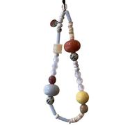 YCHUCH Decorativo Moda Cellulare Cordicella Bracciali Telefono Cinghia Elegante Colorato Ciondolo Perline Ciondolo Catena Da Polso Gioielli Multiuso Uso Portachiavi In Perline Per Telefoni