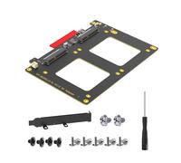 YCHUCH Doppio SFF8639 Adattatore di conversione da disco solido a PCIE 8X per espansione PC, migliora la connessione delle interfacce del computer