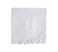 YCHUCH Elegante Pizzo Bianco Fazzoletti Delicati Cotone Morbido Fazzoletti Per Le Donne Fiore Bordo Del Merletto Della Signora Fazzoletti Delle Donne Signore Fazzoletti FAI DA TE, Stile Tre B, Taglia