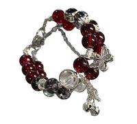 YCHUCH Grazioso braccialetto con farfalla per donne e ragazze, regalo portatile, accessorio alla moda per fidanzata, figlia, nipote, gioielli con ciondoli, Misura unica, come descritto