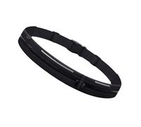 YCHUCH Marsupio da viaggio per escursionismo, design sottile, due scomparti, resistente all'acqua, per palestra, corsa, riflettente, funzione di sicurezza, regolabile, cintura in vita per uomo e donna