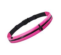 YCHUCH Marsupio da viaggio per escursionismo, design sottile, due scomparti, resistente all'acqua, per palestra, corsa, riflettente, funzione di sicurezza, regolabile, cintura in vita per uomo e donna