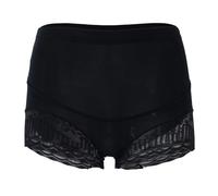 YCHUCH Pantaloncini da donna per il controllo dell'addome in pizzo Body Shaper Mutandine Vita media Invisibile Shapewear Butt Lifter Boyshorts Mutandine Shapewear per le donne, Nero , XL