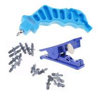 YCHUCH Perforatrice 2 in 1, tagliatubi e 16 tappi per irrigazione, accessori facili da installare per l'irrigazione