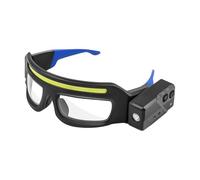 YCHUCH Ricaricabile LED Faro Occhiali con Sensori di Movimento Touch Control 5 Modalità Illuminazione Esterna per Corsa Escursionismo Campeggio Touch Control Occhiali USB C