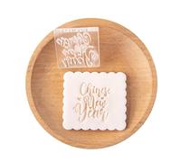 YCHUCH Stampi per fondente in acrilico per Capodanno, adatti per riunioni di famiglia, feste di compleanno e lezioni di pasticceria, decorazione facile per torte