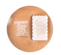 YCHUCH Stampi per fondente in acrilico per Capodanno, adatti per riunioni di famiglia, feste di compleanno e lezioni di pasticceria, decorazione facile per torte