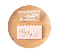 YCHUCH Stampi per fondente in acrilico per Capodanno, adatti per riunioni di famiglia, feste di compleanno e lezioni di pasticceria, decorazione facile per torte