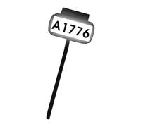 YCHUCH Targhe solari all'aperto dell'indirizzo con i pali a terra e struttura di plastica del supporto della parete adatte a varie condizioni meteorologiche che accendono la soluzione