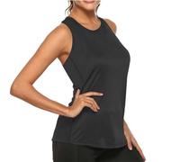 YCHUCH Top da allenamento da donna con spalle scoperte con scollo a U ritagliato abbigliamento fitness per danza corsa palestra gilet atletico elastico da donna yoga sotto la vita superiore