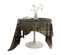 YCHUCH Tovaglia in poliestere con ricami in pizzo per una facile manutenzione, uso domestico in qualsiasi stagione tovaglia in poliestere