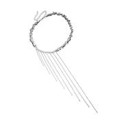 YCHUCH Unica collana irregolare con perline e nappe, lunghezza regolabile, catena clavicola, gioielli da indossare per gli appassionati di moda collana di lunghezza regolabile