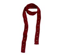 YCHUCH Versatili Sciarpa Lunga Della Peluche Della Banda Cava Crochet Leggero Scialle Invernale Unisex Miscela Acrilica Per Lo Styling Quotidiano Inverno Confortevole Sciarpa, Rosso, Taglia unica