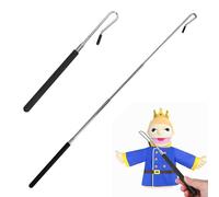 YCHYAN 2 Pezzi Maniglie Regolabili per Marionette, Bastone Estensibile in Metallo per Marionette, con Manicotto in Gomma Antiscivolo, Adatto a Tutte le Taglie, è Ideale per il Teatro Delle Marionette