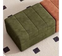 YCKEGEW Panca Ottomana Quadrata In Velluto, Contenitore Sgabello Contenitore Con Piano Sollevabile Per Soggiorno E Camera Da Letto, Poggiapiedi Per Divano,Sgabelli Da Letto(Dark green)