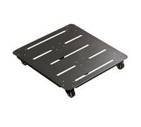 YCKEGEW Supporto in Acciaio con Ruote, Carrello Mobile per Pallet Sottovaso con Ruote per Vasi da Fiori, Carrello Grande con Ruote Vassoio per Vasi da Fiori da Interno Ed Esterno(Black,40x40cm)