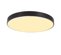 YCLED Luz Colgante de Techo Luz 5CM Lámpara LED de Techo Redondo Ultrafino Lámpara de Techo Lámpara de Techo Simple (Color : Black Warm Light, Size : 40CM)