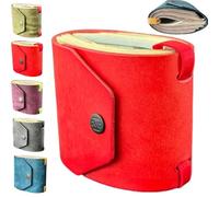 YCLYXY The Cash Wrap Wallet, Fast Cash Access Money Holder for Cash, Small Compact Luxury Pocket Wallet, Handy Purse with Magnetic Clasp(Red)