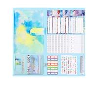 YCMGBH A6 Marmo Colorato Budget Planner raccoglitore con cerniera Buste per contanti Budget Organizzatore per Budget Binder (Prugna)
