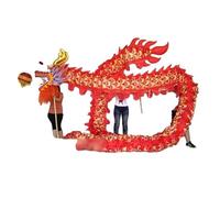 YCNLYSSR Costume da Danza del Drago in Seta da 14 m per 8 Giocatori, Danza Popolare del Drago per Il Capodanno Cinese, Halloween, Carnevale, Festa, sfilata di Natale
