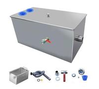 YCNLYSSR Trappole per Grasso Commerciali, Trappola per Grasso intercettatore sotto Il lavello, separatore Olio-Acqua in Acciaio Inossidabile per Cucina ristorante/50 * 25 * 25 cm/20 * 10 * 10 Pollici
