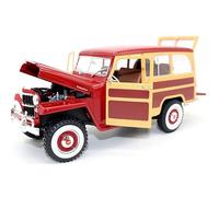 YCNXEB 1 18 Per Jeep 1955 Auto D'epoca Wagon Pressofuso In Lega Modello Da Collezione Display Giocattolo Regalo Mini Modello Veicolo(B)