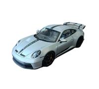 YCNXEB 1:18 per Porsche 911GT3 2021 Auto Sportiva Miniatura Pezzo Esposizione Statica Regalo Natale Collezione per Gli Amici Mini Modello Veicolo(Gray)