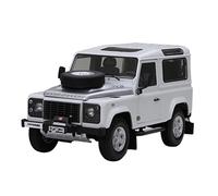 YCNXEB 1 18 Per Simulazione In Lega Land Rover Defender 90 Modello Auto Fuoristrada Versione A Doppia Porta Asse Corto Bianco Mini Modello Veicolo(Argento)