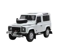 YCNXEB 1 18 Per Simulazione In Lega Land Rover Defender 90 Modello Auto Fuoristrada Versione A Doppia Porta Asse Corto Bianco Mini Modello Veicolo(White)