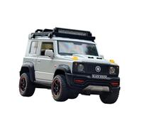 YCNXEB 1:18 Suzuki Jimny Modello Auto Lega Fuoristrada Simulazione Suono E Luce Modello di Auto Finito Scena di Festa Ragazzo Mini Modello Veicolo(White)