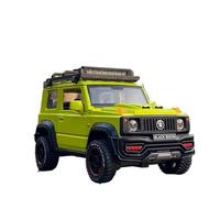 YCNXEB 1:18 Suzuki Jimny Modello Auto Lega Fuoristrada Simulazione Suono E Luce Modello di Auto Finito Scena di Festa Ragazzo Mini Modello Veicolo(Verde)