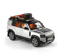 YCNXEB 1 24 for Land Rover Defender SUV Lega Diecast Giocattolo Veicoli Modello Sound Light Tirare Indietro Collezione Mini Modello Veicolo(B)
