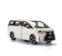 YCNXEB 1 24 for Lexus LM300H Modello Lega Pressofusione Con Luce Sonora Tirare Indietro Collezione Toy Regali Di Compleanno Mini Modello Veicolo(White)