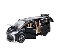 YCNXEB 1 24 for Toyota Alphard MPV Modello Di Auto In Lega Modellino In Metallo Collezione Ornamenti Decorativi Mini Modello Veicolo(Nero)