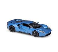 YCNXEB 1: 24 Per Ford 2017 GT Supercar In Lega Zinco Modello Auto Simulazione Come Regalo Per La Festa Del Papà Per Adulti Mini Modello Veicolo(Blu)