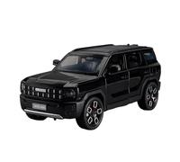 YCNXEB 1:24 per Haval X-Dog SUV Veicoli Fuoristrada in Metallo Modello di Auto Simulazione di Suoni E Luci Collezione Regali Mini Modello Veicolo(Nero)
