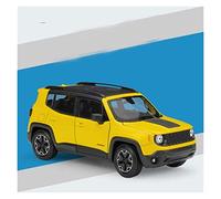 YCNXEB 1 24 Per Modello Di Auto Pressofuso In Lega Di Zinco Renegade Trailhawk SUV Come Regalo Di Capodanno Per Adulti Mini Modello Veicolo(Yellow)