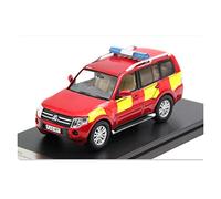 YCNXEB 1 43 For Mitsubishi Pajero Fire Rescue Police Car Simulazione Modello Di Auto In Lega Collezione For Adulti Regalo Giocattolo Mini Modello Veicolo