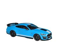 YCNXEB Modellini in Metallo Auto 1 18 2020 Ford Mustang Shelby GT500 Modello in Lega Pressofusa Collezione Auto Espositiva Regalo Mini Modello Veicolo(Blu)